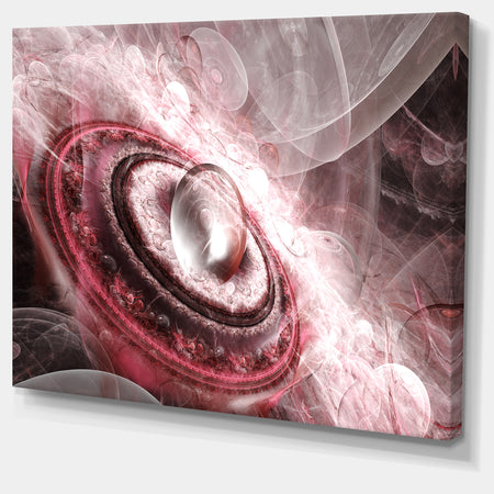 Crystal Rotating Flying Saucer - Extra Large Floral Canvas Art Print