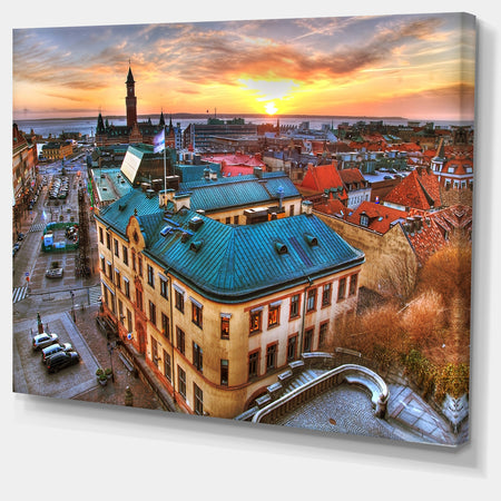 Colorful City Landscape - Extra Large Cityscape Wall Art