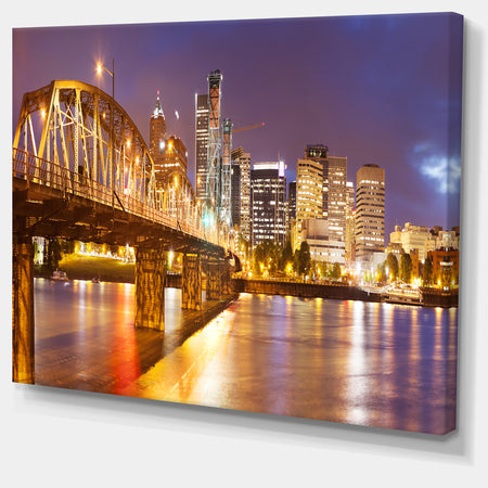 Skyline of Portland Panorama - Extra Large Cityscape Wall Art