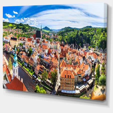 City Aerial View Panorama - Modern Cityscape Wall Art
