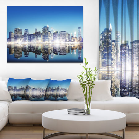Skyscraper on New York City - Cityscape Canvas Wall Art