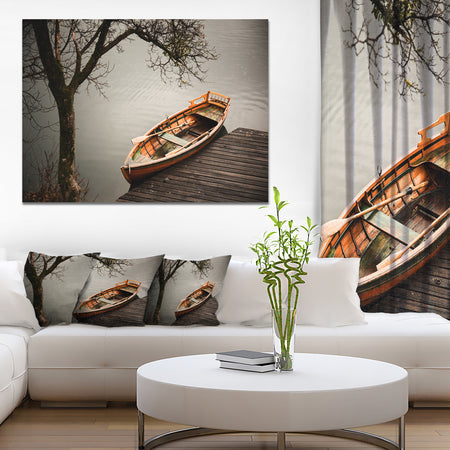 Little Rowing Boat Ferry - Boat Wall Artwork on Canvas
