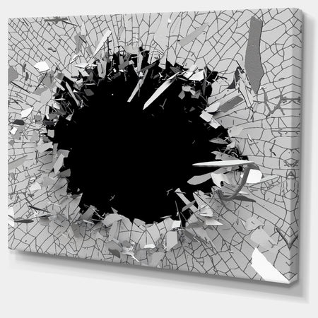 Strick & Bolton 'Abstract Broken Wall 3D Design - Canvas Wall Art
