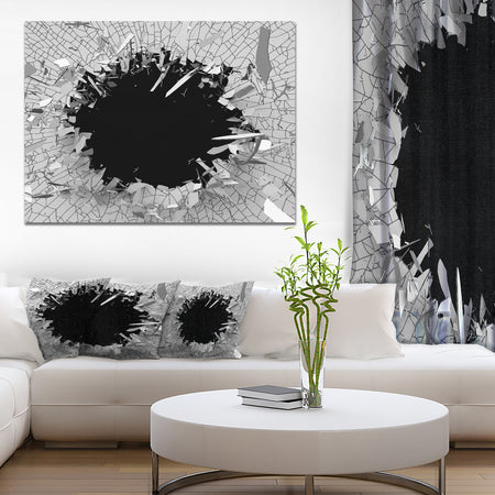 Strick & Bolton 'Abstract Broken Wall 3D Design - Canvas Wall Art