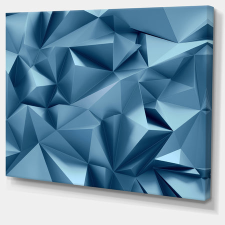 3D Abstract Geometric Background - Abstract Canvas Wall Art
