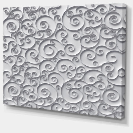 Curly Paper Quilling Ribbons - Abstract Artwork on Canvas