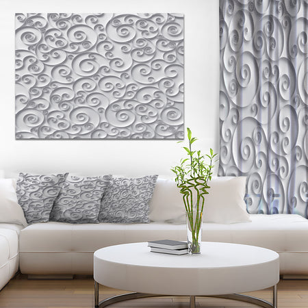 Curly Paper Quilling Ribbons - Abstract Artwork on Canvas
