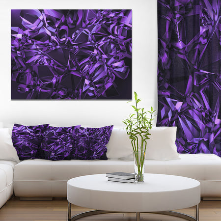 Purple Crystal Texture Design'Extra Large Abstract Canvas Art Print