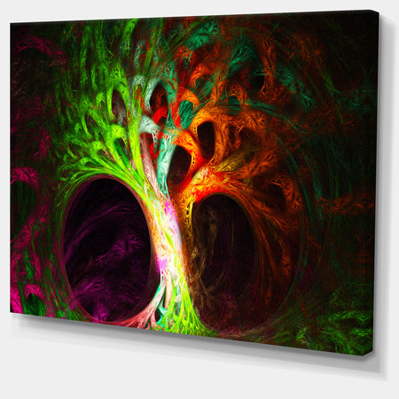 Magical Green Psychedelic Tree - Extra Large Abstract Art on Canvas
