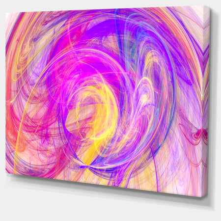 Purple Mystic Psychedelic Texture - Extra Large Abstract Art on Canvas