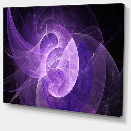 Purple Mystic Psychedelic Design - Extra Large Abstract Art on Canvas