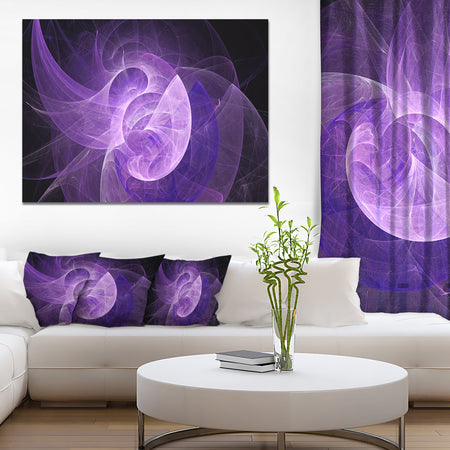 Purple Mystic Psychedelic Design - Extra Large Abstract Art on Canvas