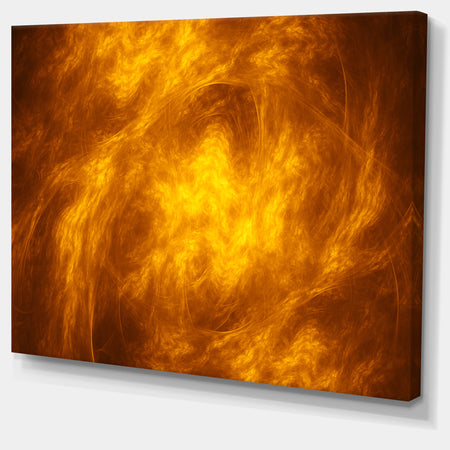 Brown Fractal Abstract Pattern - Extra Large Abstract Art on Canvas