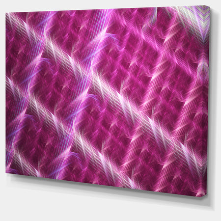 Pink Abstract Metal Grill - Extra Large Abstract Art on Canvas