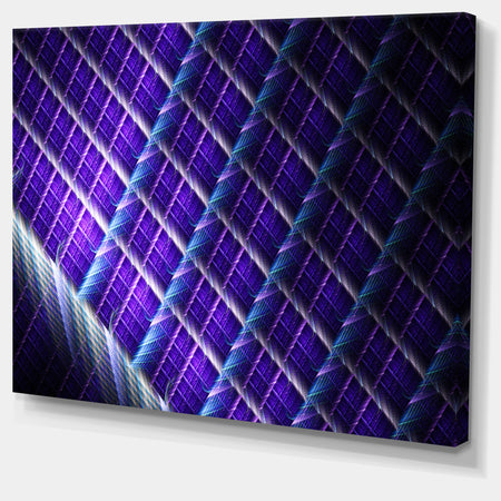 Light Purple Metal Grill - Extra Large Abstract Art on Canvas