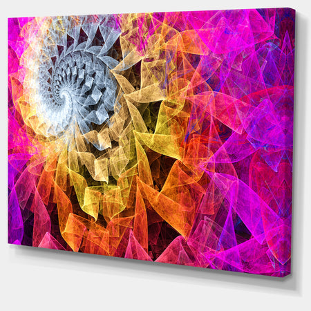 Colorful Spiral Kaleidoscope - Abstract Wall Art Canvas