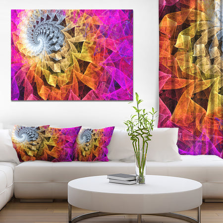Colorful Spiral Kaleidoscope - Abstract Wall Art Canvas