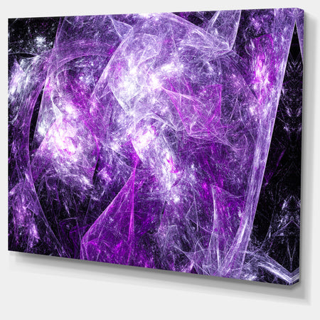 Mystic Purple Fractal Wallpaper - Abstract Wall Art Canvas