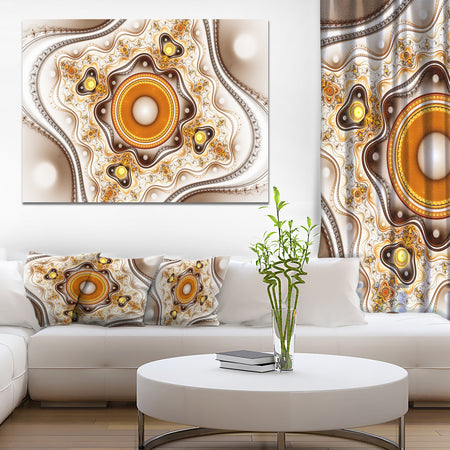 Fractal Circles and Wavy Curves - Large Wall Art on Canvas