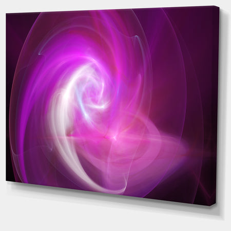Pink Fractal Large Illustration - Large Canvas Wall Art
