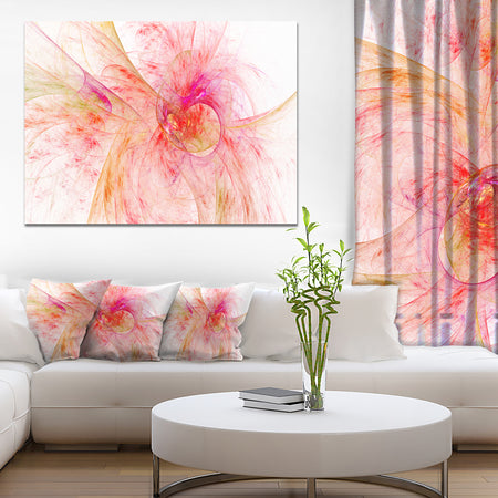 Pink Fractal Large Illustration - Large Wall Artwork