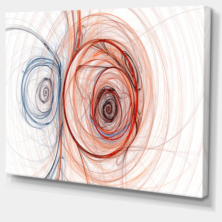 Brown Blue Fractal Illustration - Large Wall Artwork
