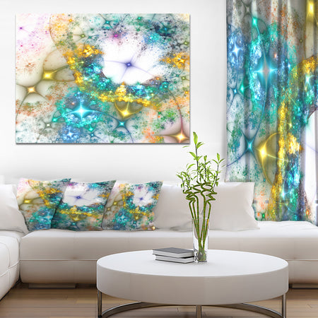 Blue Cosmic Black Hole.'Large Abstract Canvas Art Print