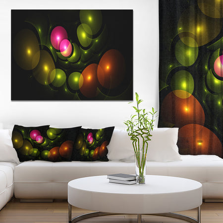 Multi-Color 3D Surreal Circles - Abstract Wall Art Canvas