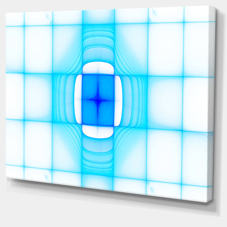 Blue Thermal Infrared Visor - Abstract Wall Art on Canvas
