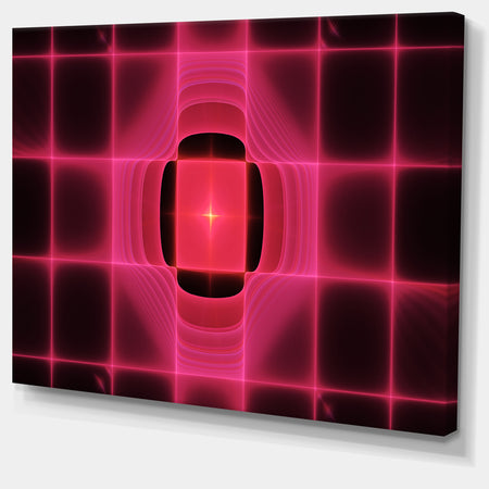 Pink Thermal Infrared Visor - Abstract Wall Art on Canvas