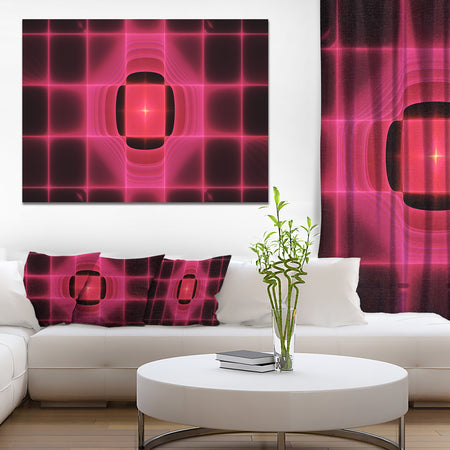 Pink Thermal Infrared Visor - Abstract Wall Art on Canvas