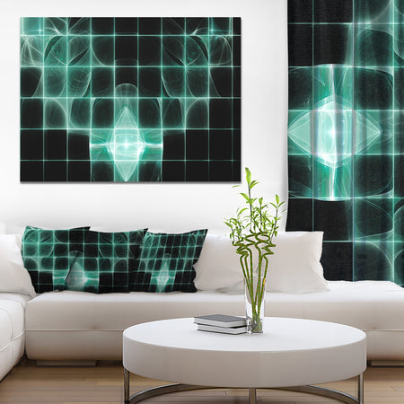 Blue Bat on Rader Screen - Abstract Wall Art on Canvas