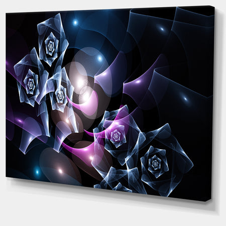 Glowing Bouquet of Beautiful Roses - Abstract Wall Art on Canvas