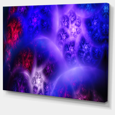 Bright Blue Magic Stormy Sky - Extra Large Abstract Canvas Art Print