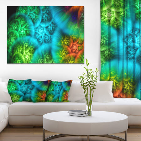 Biblical Sky with Green Clouds - Abstract Wall Art Canvas