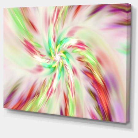 Exotic Multi-Color Spiral Flower - Extra Large Abstract Canvas Art Print