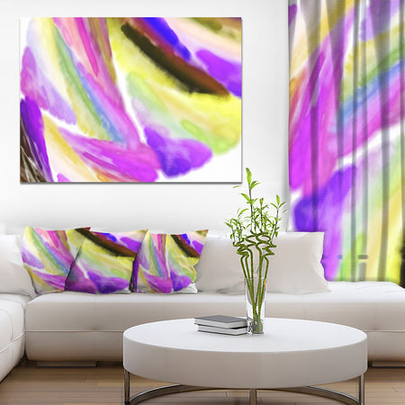 Purple Vibrant Brushstrokes - Extra Large Abstract Canvas Art Print