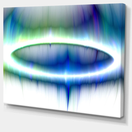 Beautiful Blue Northern Lights - Extra Large Abstract Canvas Art Print