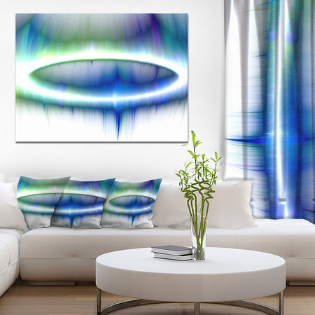 Beautiful Blue Northern Lights - Extra Large Abstract Canvas Art Print