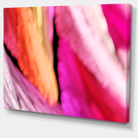 Red Vibrant Brushstrokes - Extra Large Abstract Canvas Art Print