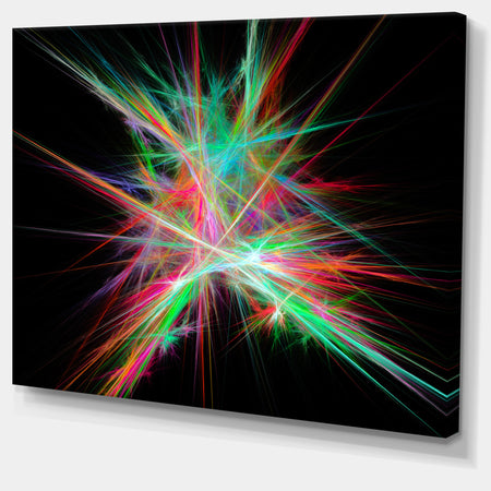 Green Red Spectrum of Light - Extra Large Abstract Canvas Art Print