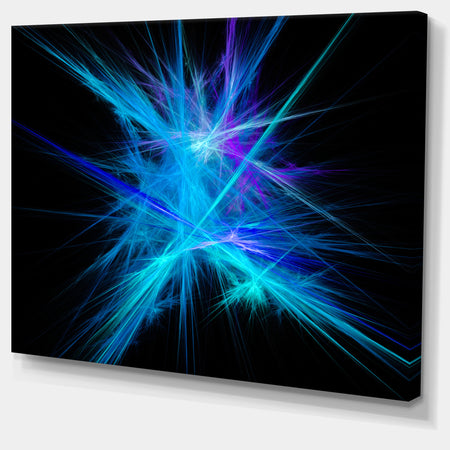 Clear Blue Spectrum of Light - Extra Large Abstract Canvas Art Print