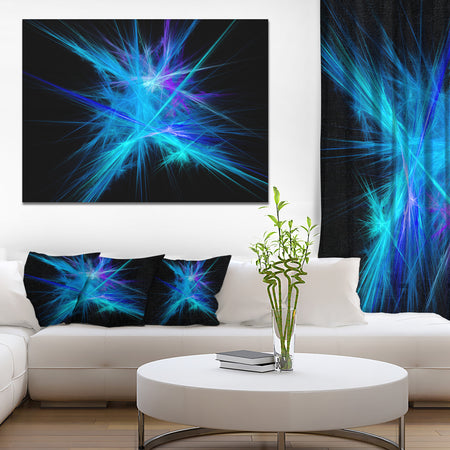 Clear Blue Spectrum of Light - Extra Large Abstract Canvas Art Print