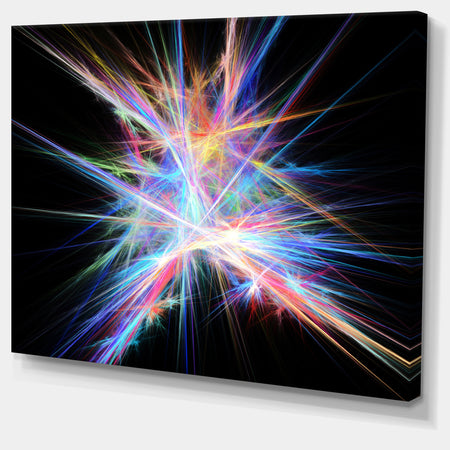 Light Blue Spectrum of Light - Extra Large Abstract Canvas Art Print