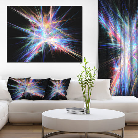 Light Blue Spectrum of Light - Extra Large Abstract Canvas Art Print