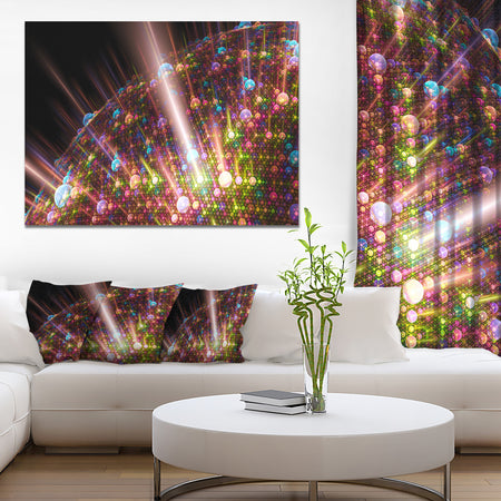 Multi-Color Solar Bubbles Planet - Extra Large Abstract Canvas Art Print