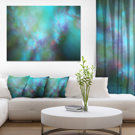 Perfect Blue Starry Sky - Extra Large Abstract Canvas Wall Art