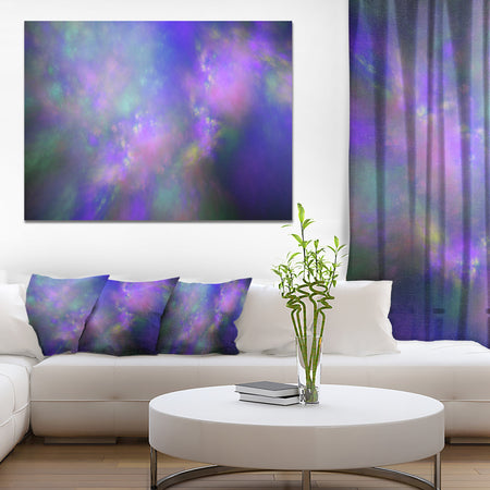 Perfect Purple Starry Sky - Extra Large Abstract Canvas Wall Art