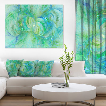 Snow Fractal Glass Texture - Abstract Artwork on Canvas