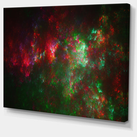 Multi-Color Starry Fractal Sky - Abstract Artwork on Canvas